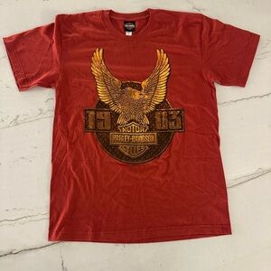 Harley Davidson Eagle 1903 Men's Large Red T-shirt